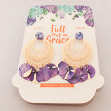 Cargar imagen en el visor de la galería, Arete herraje troquelado circular