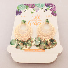 Cargar imagen en el visor de la galería, Arete herraje troquelado circular