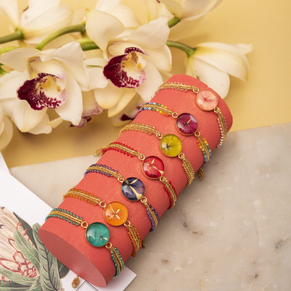 Pulsera tejida Araña