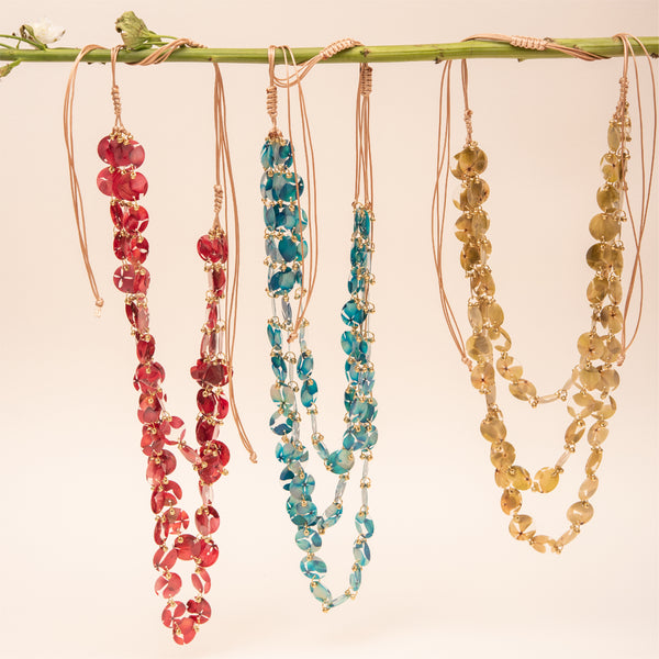 Collar primavera 3 capas transparente