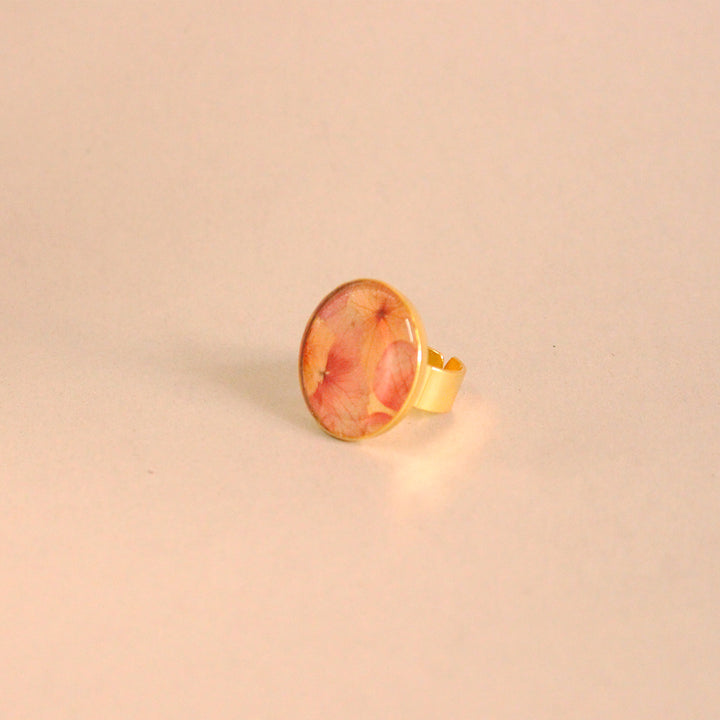 Anillos con flores naturales. Producto 100% hecho a mano. Una joya de la flora colombiana.