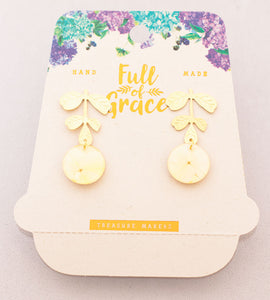 Aretes con flores naturales. Producto 100% hecho a mano. Una joya de la flora colombiana.