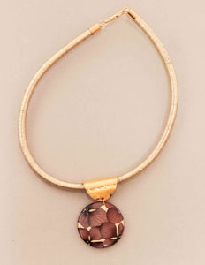 Collar hilos metalizados