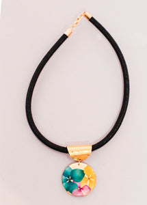 Collar hilos metalizados
