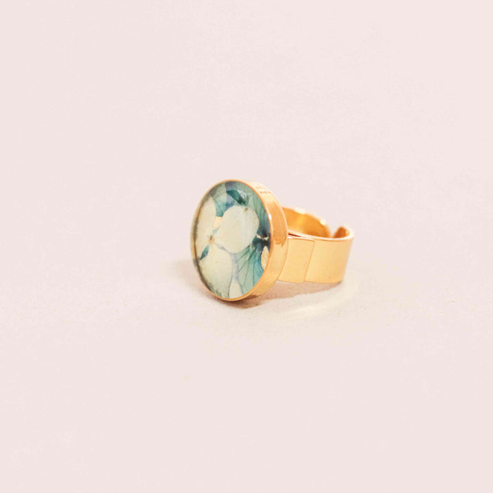 Anillos con flores naturales. Producto 100% hecho a mano. Una joya de la flora colombiana.