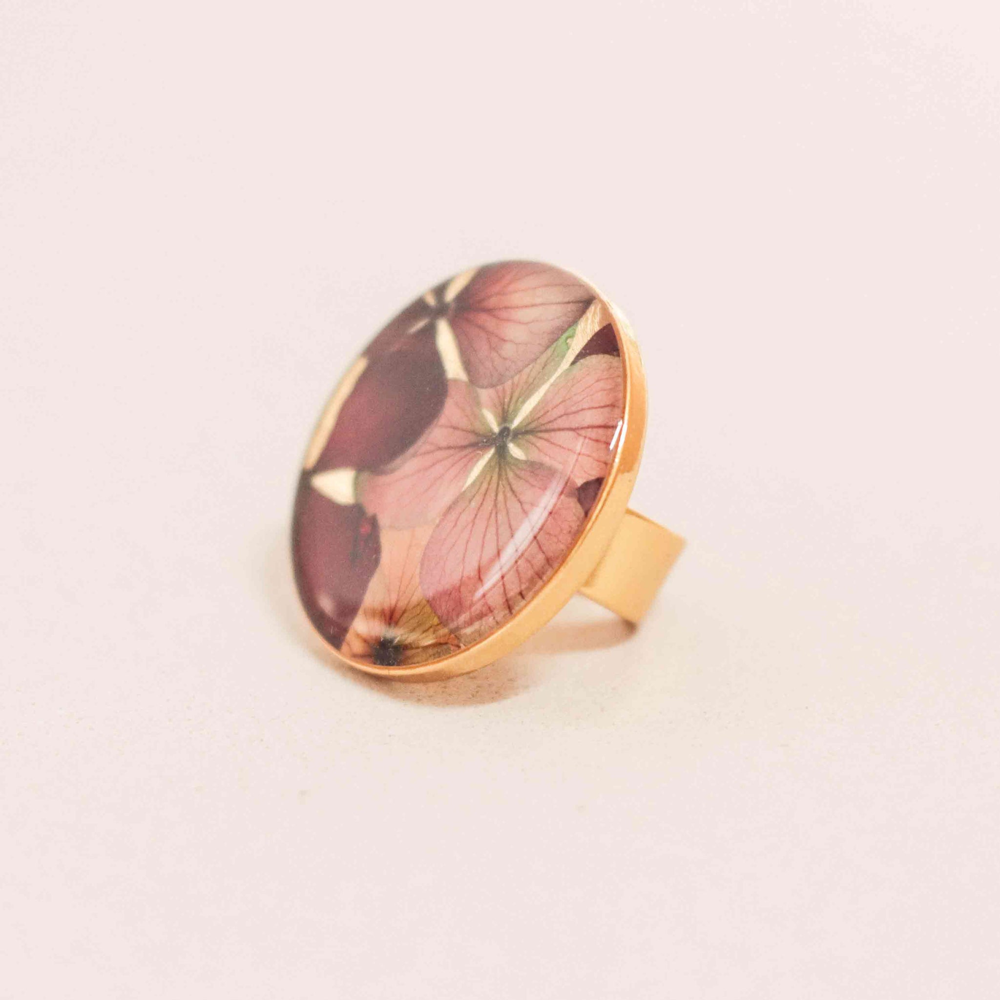 Anillos con flores naturales deals
